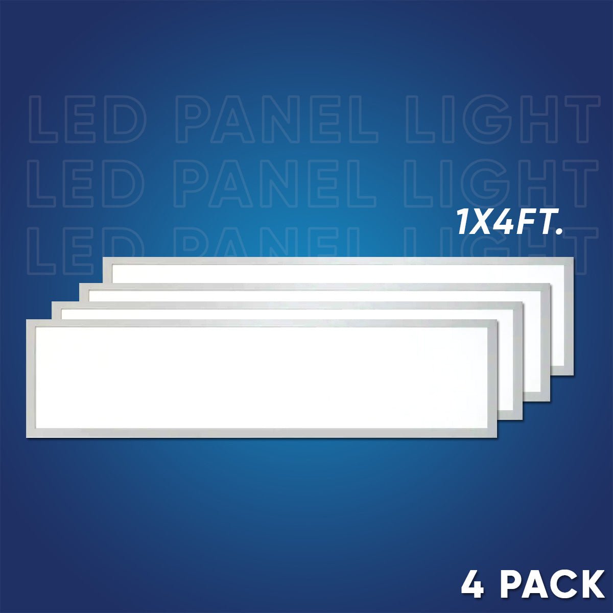 1 ft. x 4 ft. LED Flat Panel Light 20W/30W/40W Wattage Adjustable, 4000k/5000K/6500K CCT Changeable, Dip Switch, 0 - 10V Dim, 120 - 277V, ETL, DLC 5.1, Recessed Back - lit Fixture - BUILDMYPLACE