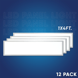 1 ft. x 4 ft. LED Flat Panel Light 20W/30W/40W Wattage Adjustable, 4000k/5000K/6500K CCT Changeable, Dip Switch, 0 - 10V Dim, 120 - 277V, ETL, DLC 5.1, Recessed Back - lit Fixture - BUILDMYPLACE