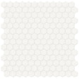 1 In Hexagon Soho Canvas White Matte Glazed Porcelain Mosaic - BUILDMYPLACE