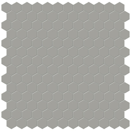 1 In Hexagon Soho Cement Chic Matte Glazed Porcelain Mosaic - BUILDMYPLACE