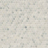 1" X 1" Hexagon Arabescato Carrara Honed White Marble Mosaic Tile (8.9SQ FT/CTN) - BUILDMYPLACE