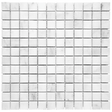 1 X 1 In Bianco Venatino Polished Marble Mosaic - BUILDMYPLACE