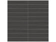 1 X 6 In Stacked Zera Annex Carbon Matte Color Body Porcelain Mosaic - BUILDMYPLACE