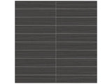 1 X 6 In Stacked Zera Annex Carbon Matte Color Body Porcelain Mosaic - BUILDMYPLACE