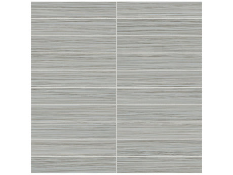 1 X 6 In Stacked Zera Annex Silver Matte Color Body Porcelain Mosaic - BUILDMYPLACE