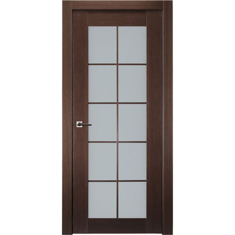 10 Lite French Interior Door in Wenge Finish - BUILDMYPLACE