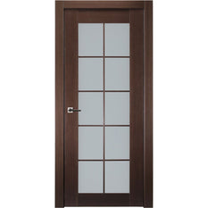 10 Lite French Interior Door in Wenge Finish - BUILDMYPLACE