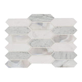 10" X 14" Cienega Springs Picket White Mosaic Wall Tile (14.4SQ FT/CTN) - BUILDMYPLACE