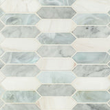 10" X 14" Cienega Springs Picket White Mosaic Wall Tile (14.4SQ FT/CTN) - BUILDMYPLACE