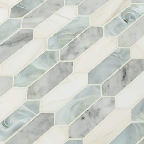 10" X 14" Cienega Springs Picket White Mosaic Wall Tile (14.4SQ FT/CTN) - BUILDMYPLACE