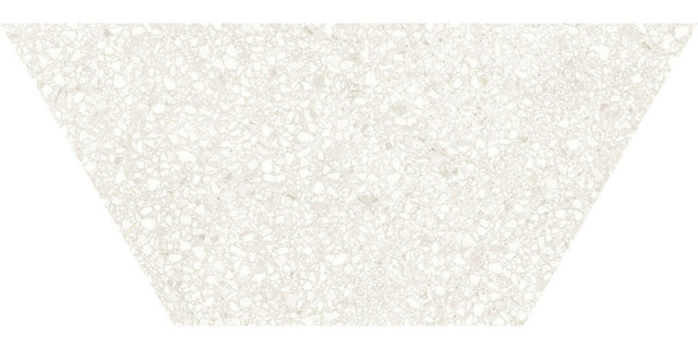 10 X 24 In Half Hexagon Station Ivory Matte Rectified Color Body Porcelain Trapezoid Floor & Wall Tile - BUILDMYPLACE