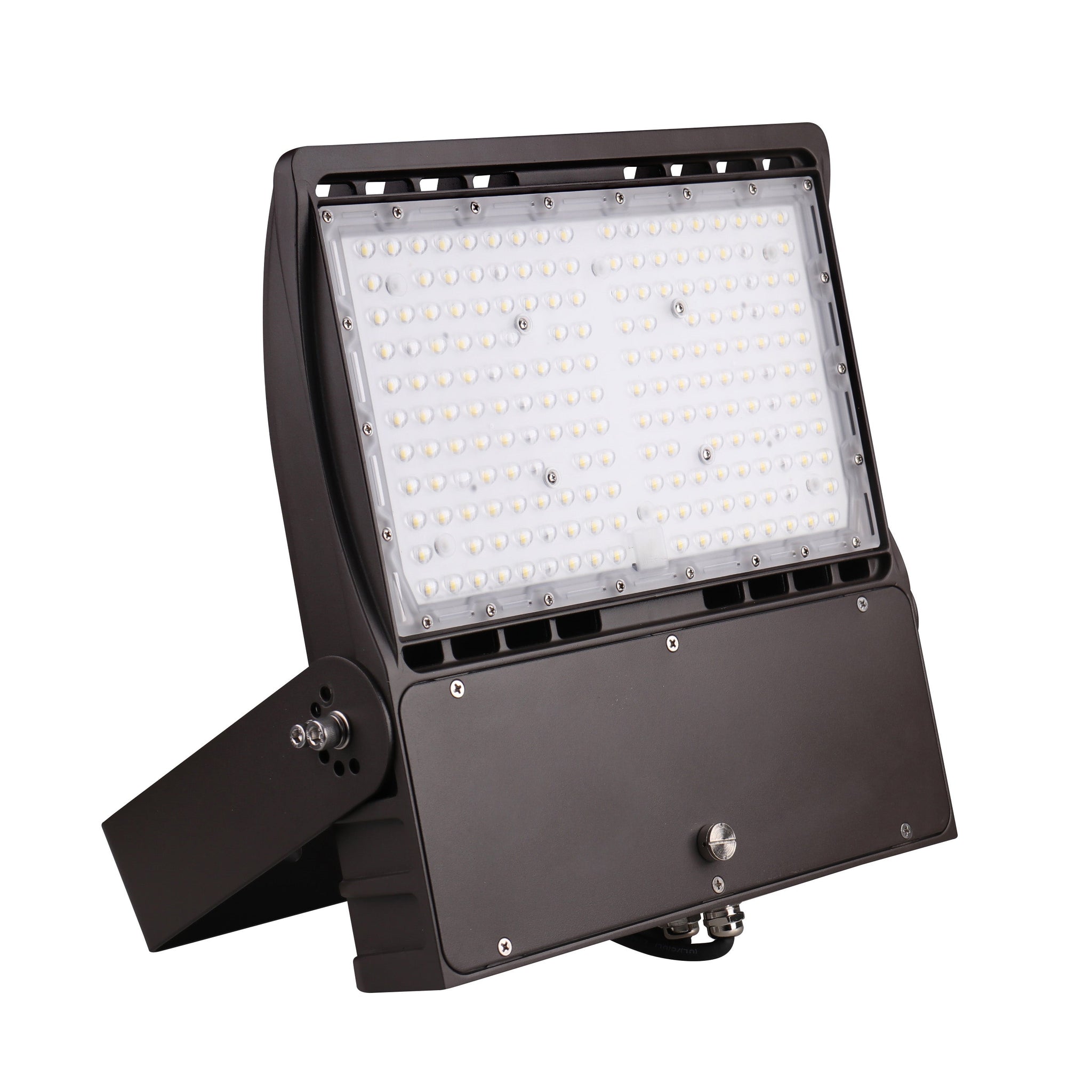 LED Flood Light 150W - Yoke/Knuckle Mount - Bronze Finish - 17719 Lumens - 5700K - UL Listed Floodlight