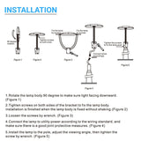 100 Watts LED Post - Top Light - 300W Equal - Bronze - 5700K - AC 100 - 277V - Dimmable Garden Light W/ Photocell - BUILDMYPLACE