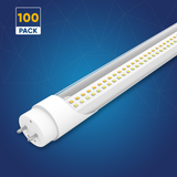 Hybrid T8 4ft LED Tube/Bulb - 22w/20w/18w/ 15w/12w/10w Watt Adjustable, 130lm/w, 3000k/3500k/4000k/5000k/6000k/6500k CCT Changeable, Clear, Base G13, Single End/ Double End Power - Ballast Compatible or Bypass