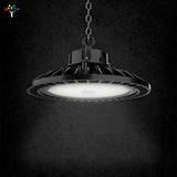 100W UFO High Bay LED Shop Lights 4000K - Dimmable (1 - 10V), AC120 - 277V, UL DLC Listed - Ideal for Commercial Warehouses, Garages, Workshops, and Factories - BUILDMYPLACE