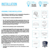 10W 4 Inch LED Recessed Lighting: Dimmable, ETL Listed, with Baffle Trim - Ideal for Closets, Kitchens, Hallways, and Basements - BUILDMYPLACE