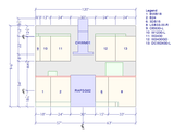 10x10 Kitchen Layout Design - Aria Grey Shaker Cabinets - BUILDMYPLACE