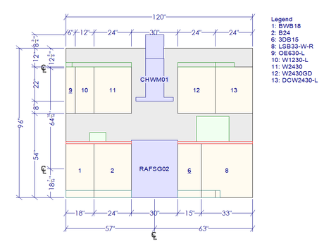 10x10 Kitchen Layout Design - Aria Navy Blue Shaker Cabinets - BUILDMYPLACE