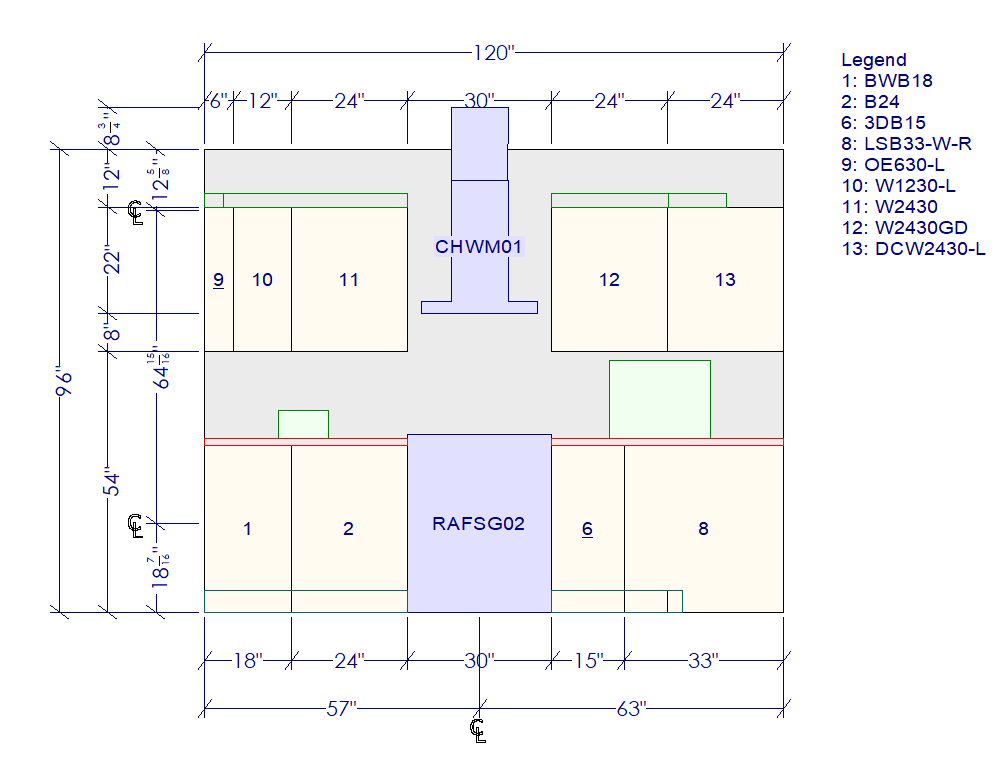 10x10 Kitchen Layout Design - Charleston Saddle Cabinets - BUILDMYPLACE