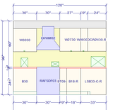 10x10 L - Shape Kitchen Layout Design - Aria Grey Shaker Cabinets - BUILDMYPLACE