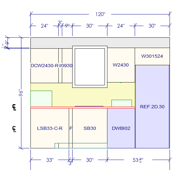 10x10 L - Shape Kitchen Layout Design - Aria White Shaker Cabinets - BUILDMYPLACE