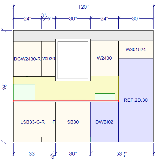 10x10 L - Shape Kitchen Layout Design - Aspen White Cabinets - BUILDMYPLACE