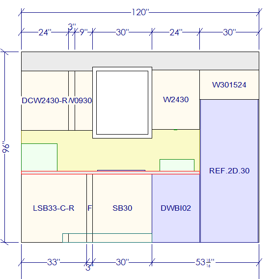 10x10 L - Shape Kitchen Layout Design - Charleston Saddle Cabinets - BUILDMYPLACE