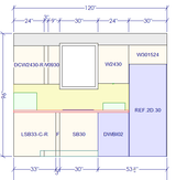 10x10 L - Shape Kitchen Layout Design - Charleston Saddle Cabinets - BUILDMYPLACE