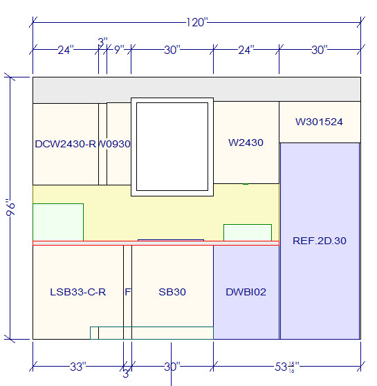 10x10 L - Shape Kitchen Layout Design - Charleston White Cabinets - BUILDMYPLACE