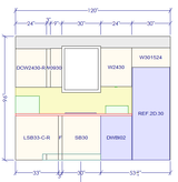 10x10 L - Shape Kitchen Layout Design - Charleston White Cabinets - BUILDMYPLACE