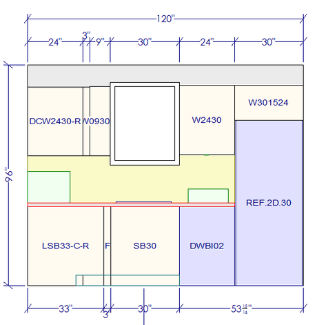 10x10 L - Shape Kitchen Layout Design - Charleston White Cabinets - BUILDMYPLACE