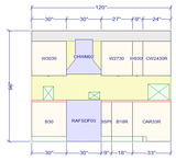 10x10 L - Shape Kitchen Layout Design - Elegant Smoky Grey Cabinets - BUILDMYPLACE