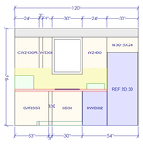 10x10 L - Shape Kitchen Layout Design - Fashion White Cabinets - BUILDMYPLACE