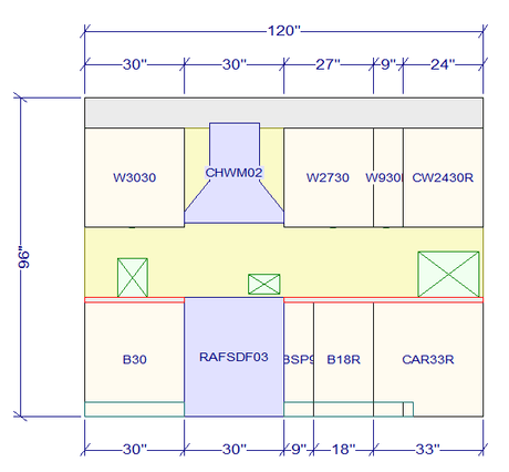 10x10 L - Shape Kitchen Layout Design - Fashion White Cabinets - BUILDMYPLACE