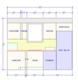 10x10 L - Shape Kitchen Layout Design - Richmond White Cabinets - BUILDMYPLACE