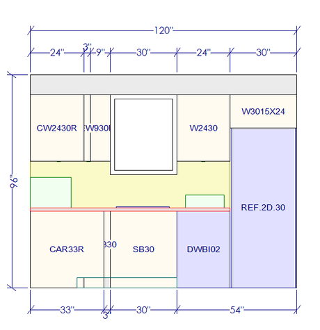 10x10 L - Shape Kitchen Layout Design - Richmond White Cabinets - BUILDMYPLACE