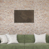 11 X 12 in. Mother of Pearl White Polished Brick Mosaic Tile - BUILDMYPLACE