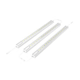 12" Hardwired Under Cabinet Lighting 3Pc Kit - 3x3.6W Linkable Light Bar - 330 Lumens - White - BUILDMYPLACE