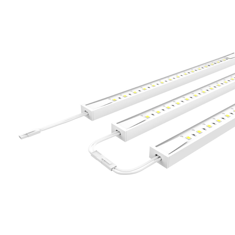 12" Hardwired Under Cabinet Lighting 3Pc Kit - 3x3.6W Linkable Light Bar - 330 Lumens - White - BUILDMYPLACE