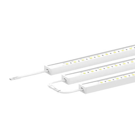 12" Hardwired Under Cabinet Lighting 3Pc Kit - 3x3.6W Linkable Light Bar - 330 Lumens - White - BUILDMYPLACE