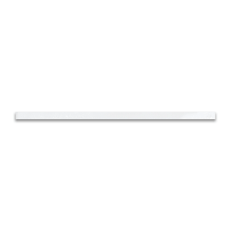 12 in. Soho Canvas White Glossy Glazed Ceramic Quarter Round Trim - BUILDMYPLACE