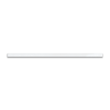 12 in. Soho Canvas White Glossy Glazed Ceramic Quarter Round Trim - BUILDMYPLACE