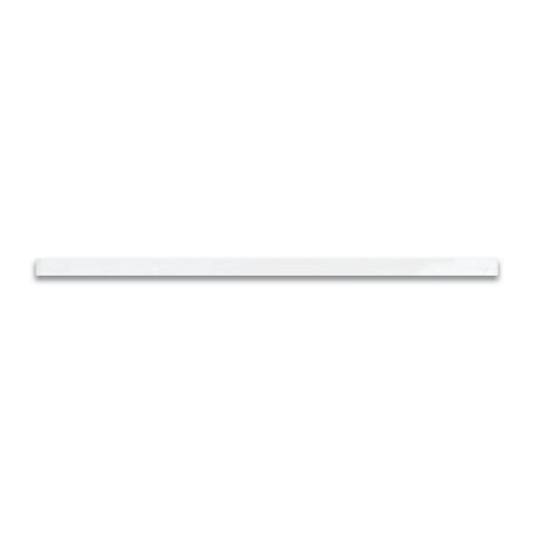 12 in. Soho Canvas White Glossy Glazed Ceramic Quarter Round Trim