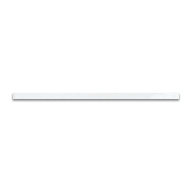 12 in. Soho Canvas White Glossy Glazed Ceramic Quarter Round Trim - BUILDMYPLACE