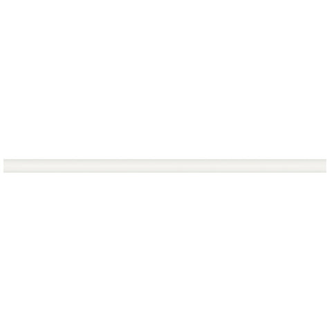12 In Soho Canvas White Matte Glazed Ceramic Quarter Round