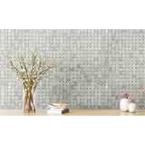 12" X 12" Angora Basketweave Polished Warm White Mosaic Sheet (10SQ FT/CTN) - BUILDMYPLACE