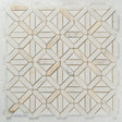 12 X 12 in. Calacatta Thassos White Polished Marble Mosaic Tile - BUILDMYPLACE