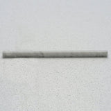 1/2 x 12 in. Carrara White Polished Marble Pencil Liner Trim Molding - BUILDMYPLACE