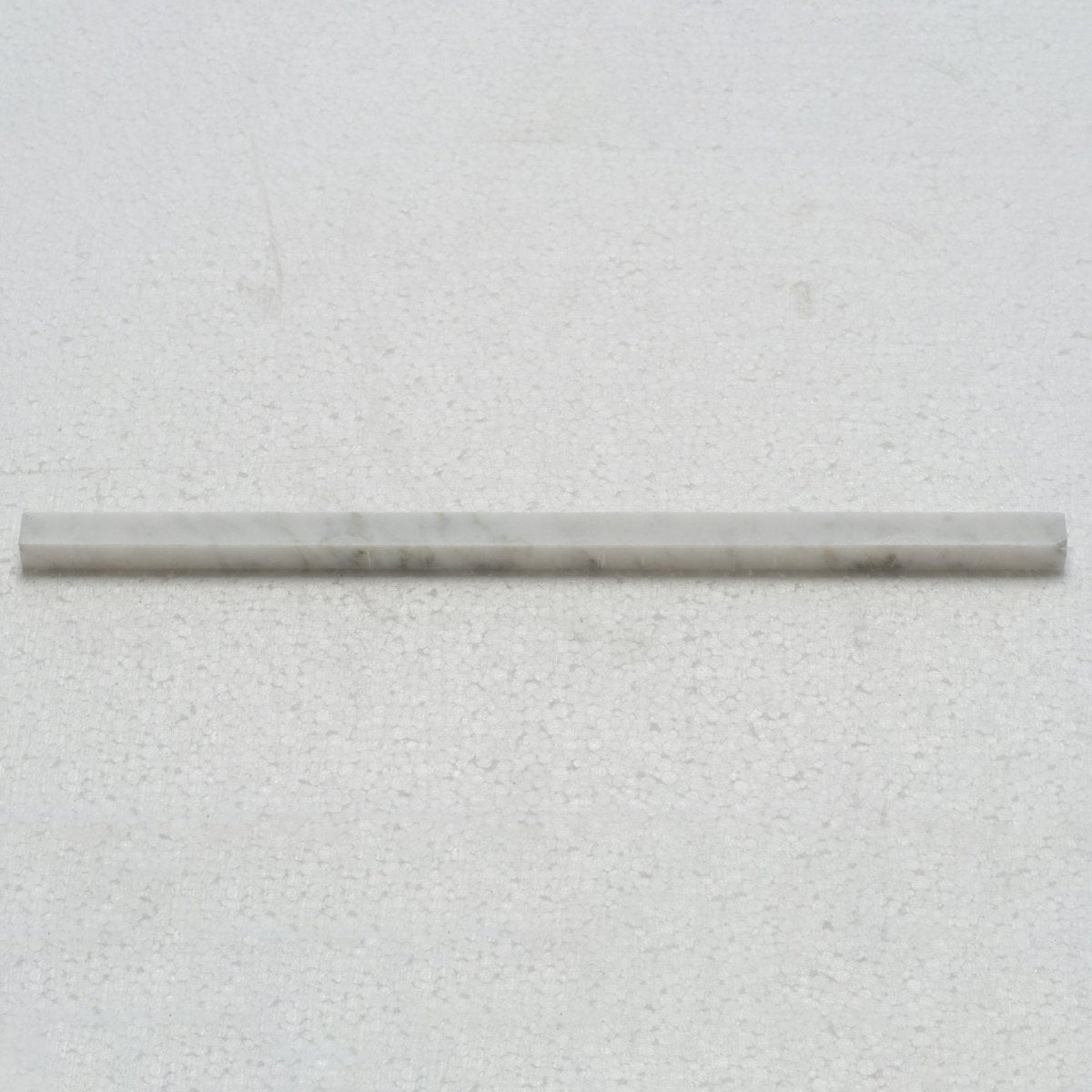 1/2 X 12 in. Carrara White Polished Marble Subway Brick Tile - BUILDMYPLACE