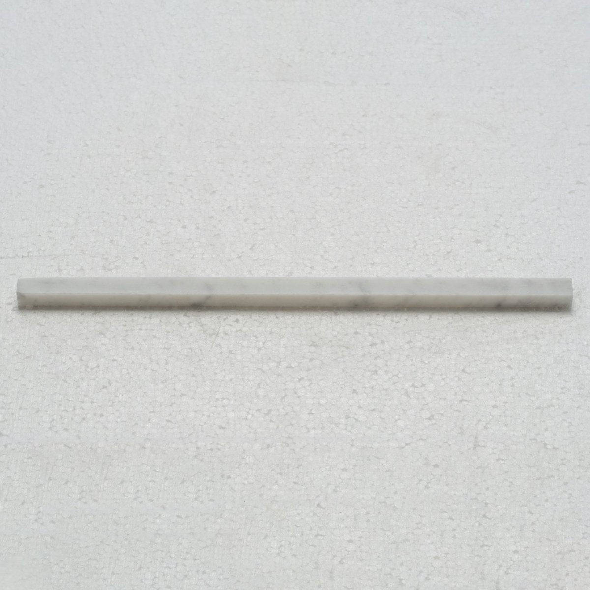 1/2 X 12 in. Carrara White Polished Marble Subway Brick Tile - BUILDMYPLACE